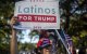 Imagen de seguidores hispanos del presidente Trump