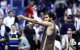 El español Carlos Alcaraz reacciona tras un punto durante el partido de segunda ronda del torneo individual masculino de tenis contra el portugués Jaime Faria, en la cuarta jornada del US Open, celebrado en el Centro Nacional de Tenis Billie Jean King de la USTA, en la ciudad de Nueva York, el 2 de septiembre de 2026.