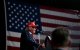 El presidente Donald Trump pronuncia un discurso en un mitin en el aeropuerto municipal de Gastonia, en Gastonia, Carolina del Norte, el 16 de septiembre de 2026.