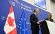 El primer ministro canadiense, Mark Carney y la presidenta del Parlamento Europeo, Roberta Metsola