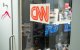 Letrero de CNN en el área de prensa de la Casa Blanca/ Saul Loeb
