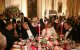 XI Jinping (I) y Donald Trump hablan durante la Cena de Estado