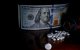 The US dollars and some medicine finance health in the USA.