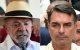 Una imagen editada de Lula da Silva y Flavio Bolsonaro