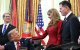 Donald Trump, junto a Michael y Susan Dell