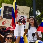 Manifestantes en Venezuela