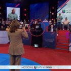 Elecciones presidenciales 2024: el telepromter frente a Harris en Univision