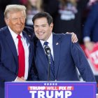 Trump y Rubio durante la campaña