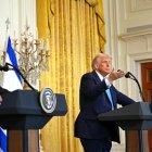 El presidente Donald Trump y el primer ministro israelí Benjamín Netanyahu en la Casa Blanca
