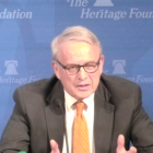 Allan Josephson durante un panel de la Heritage Foundation