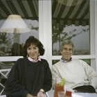 Jeffrey Epstein, junto con su expareja Ghislaine Maxwell