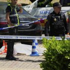Escena del asesinato de Andriy Portnov en Madrid, España