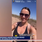 Hannah Moody en una ruta de senderismo