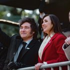 El presidente argentino Javier Milei y la vicepresidenta Victoria Villarruel (imagen de archivo)