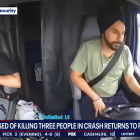 Harjinder Singh en el momento del accidente