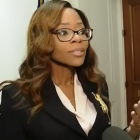 Sheila Cherfilus-McCormick durante una entrevista/