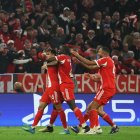 El Bayern de Múnich celebra su triunfo frente al Real Madrid en la UEFA Champions League