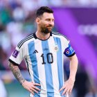 Lionel Messi, durante un partido con la Selección de Argentina en el Mundial de Qatar 2022.