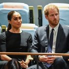 Megan Markle accompanies Harry of England at the United Nations Assembly.