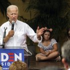 Joe Biden en un acto electoral para ganar el voto hispano / Cordon Press.