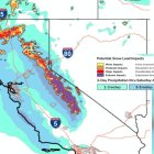 California: más de 17 millones de personas en alerta por inundaciones y lluvias torrenciales.