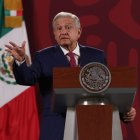 Mexico’s President, Andres Manuel Lopez Obrador during a conference at National Palace