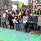 Manifestación por la despenalización del aborto en México en 2020.