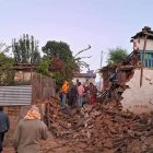 Casas dañadas por el terremoto cerca de Jajarkot, Nepal.