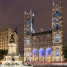 Basílica Notre-Dame de Montreal. Imagen de archivo.