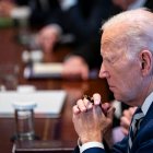 Joe Biden during a meeting in the Cabinet Room of the White House in Washington