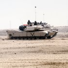 Carro de combate M1A1 Abram durante la operación Tormenta del Desierto.