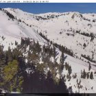Captura de pantalla del estado de la nieve en Palisades Tahoe (California)