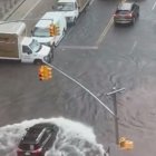 Las intensas lluvias colapsan Nueva York (Captura de pantalla Twitter Fox Weather)