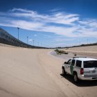 Carro de la Patrulla Fronteriza en la frontera sur.