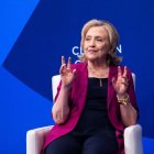 La ex primera dama Hillary Clinton, durante una conferencia.