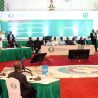ECOWAS leaders attend an extraordinary summit in Abuja, Nigeria, on Aug. 10, 2023