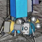 Maqueta del aterrizador ruso Luna 25