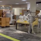 Captura de pantalla del vídeo grabado por ABC con el cierre de la tienda Nordstrom en San Francisco, California.