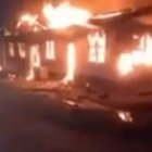Imagen del incendio en la escuela secundaria de Mahdia (Guyana).