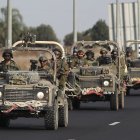 Soldados israelíes patrullan la frontera con Gaza el sábado 29 de octubre.
