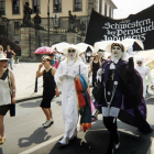 The Sisters of Perpetual Indulgence at a gay pride parade in Germany.