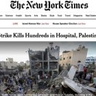 Titular falso del New York Times sobre la guerra en Israel