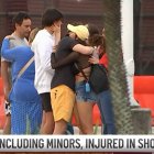 Testigos del tiroteo en Hollywood Beah (Florida) durante el Memorial Day.