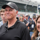 Former Vice President Mike and Karen Pence at the Indianapolis Motor Speedway.