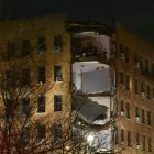 Edificio derrumbado en el Bronx, Nueva York.