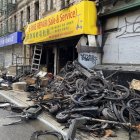 Incendio en una tienda de bicicletas eléctricas en Nueva York.