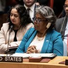 Imagen de archivo de la Representante Permanente y Embajadora de Estados Unidos, Linda Thomas-Greenfield, durante una reunión del Consejo de Seguridad de la ONU.