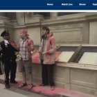 National Archives Rotunda evacuated after climate activists dump pink powder on case holding US Constitution