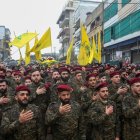 Miembros del grupo terrorista Hezbolá (Mahmoud Zayyat/AFP).