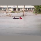 Captura de pantalla de las inundaciones que tuvieron lugar el fin de semana de principios de mayo en Texas.